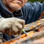 Nettoyer une toiture en tuiles